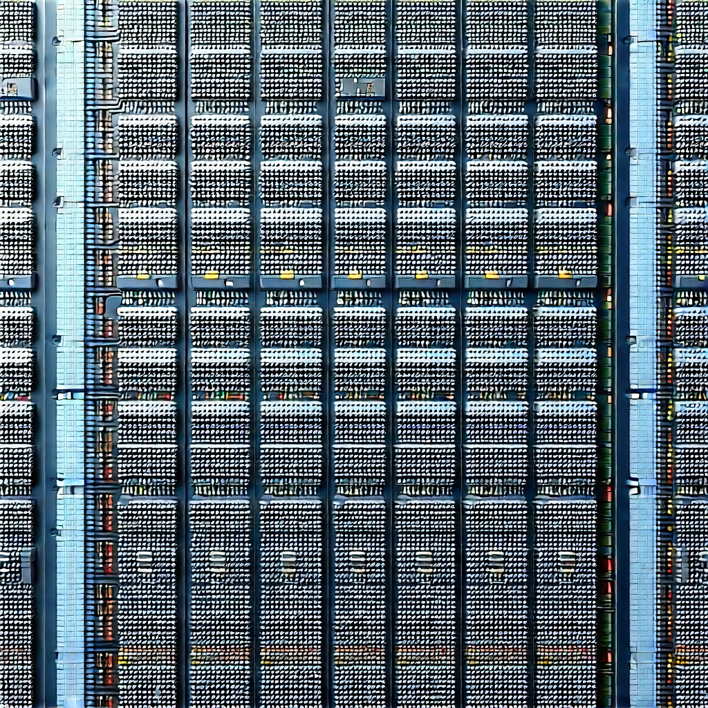 Close-up of sensor array