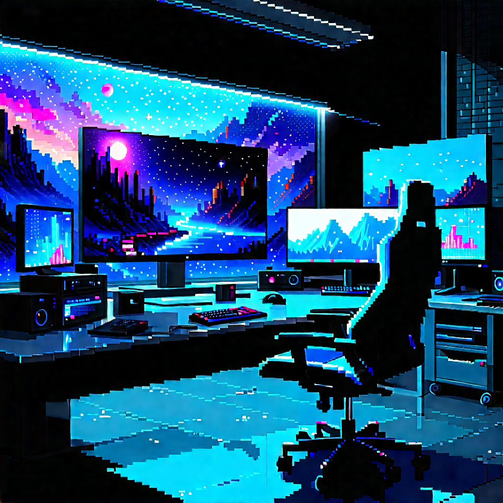 Entertainment Technology In Tech Office With Image, There