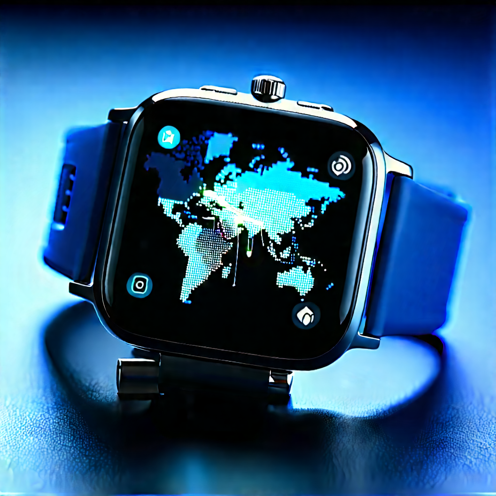 Smart watch with data visualization