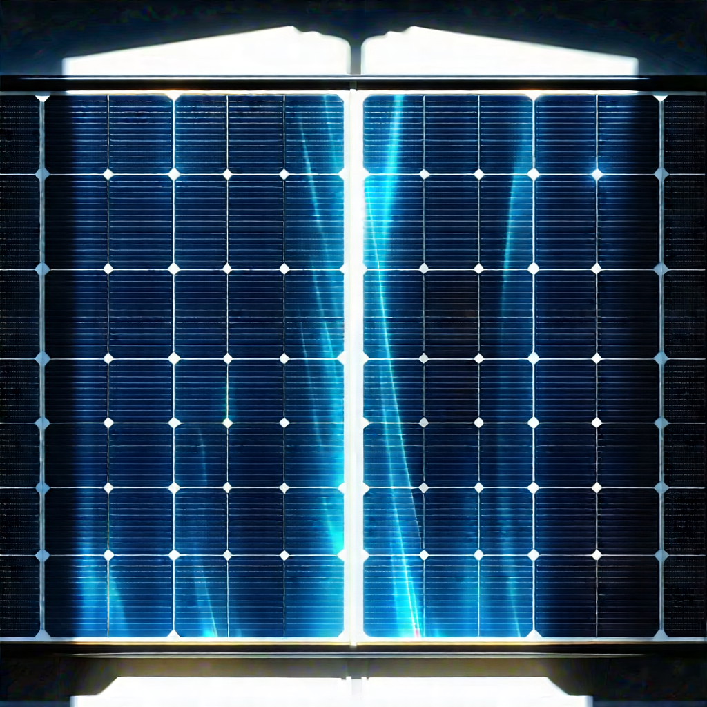 Solar panel with holographic projection