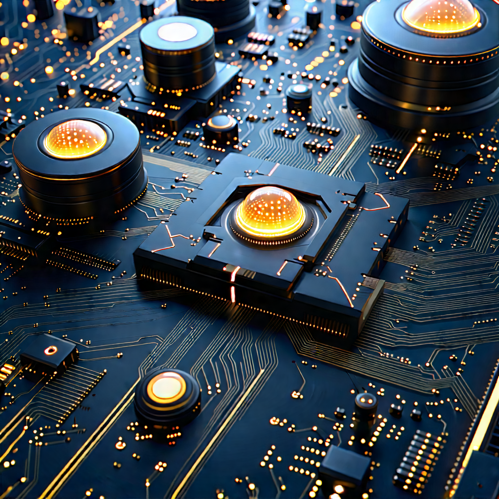 Close-up of sensor array