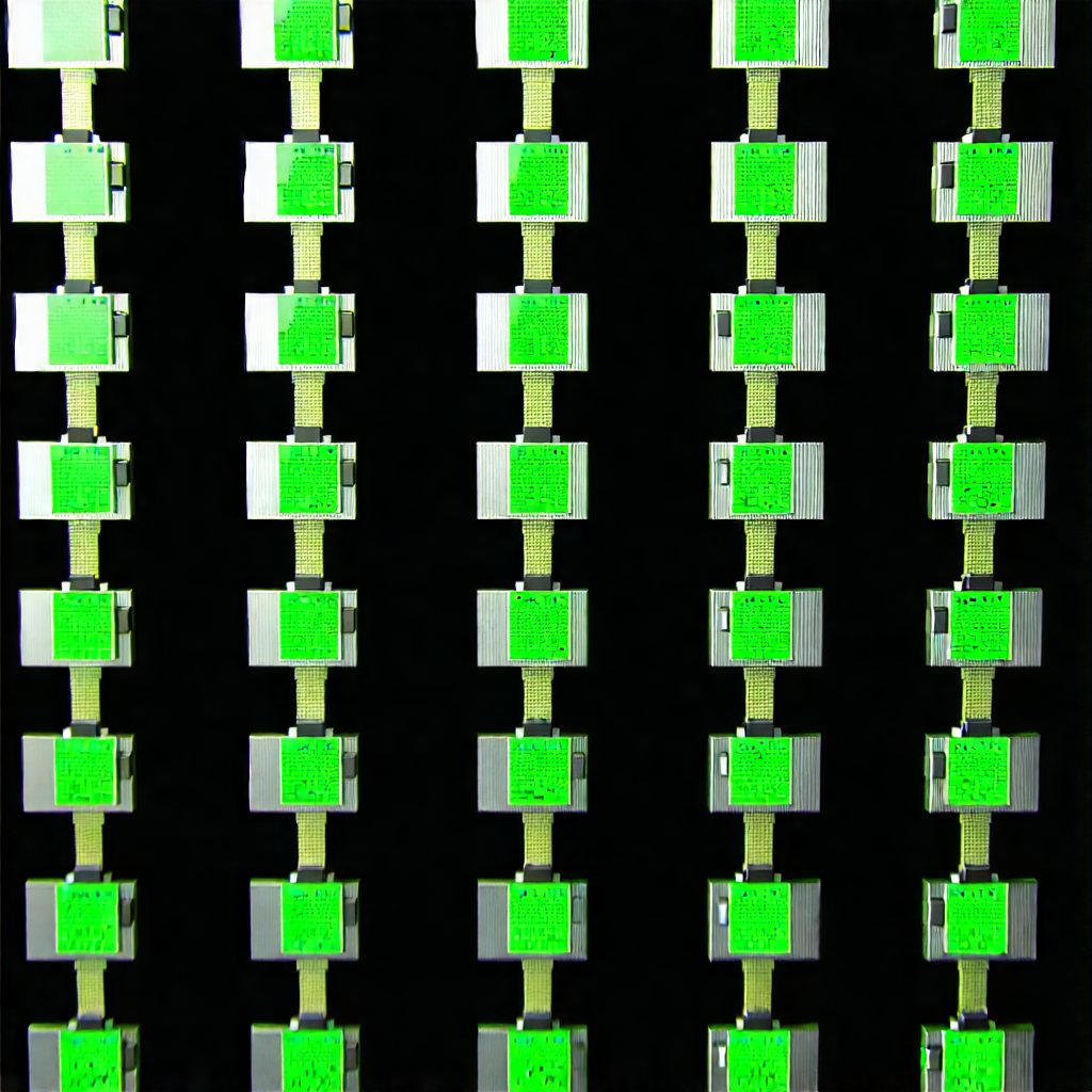 Close-up of sensor array