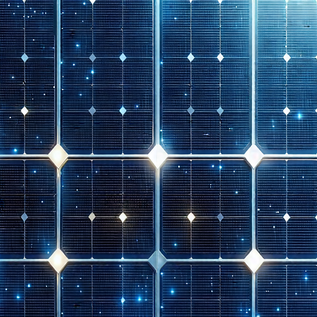 Solar Panel With Digital Particles With Solar Panel
