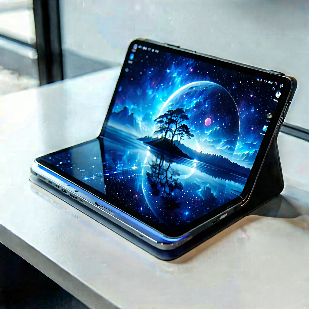 Tablet With Holographic Display With Tablet Computer
