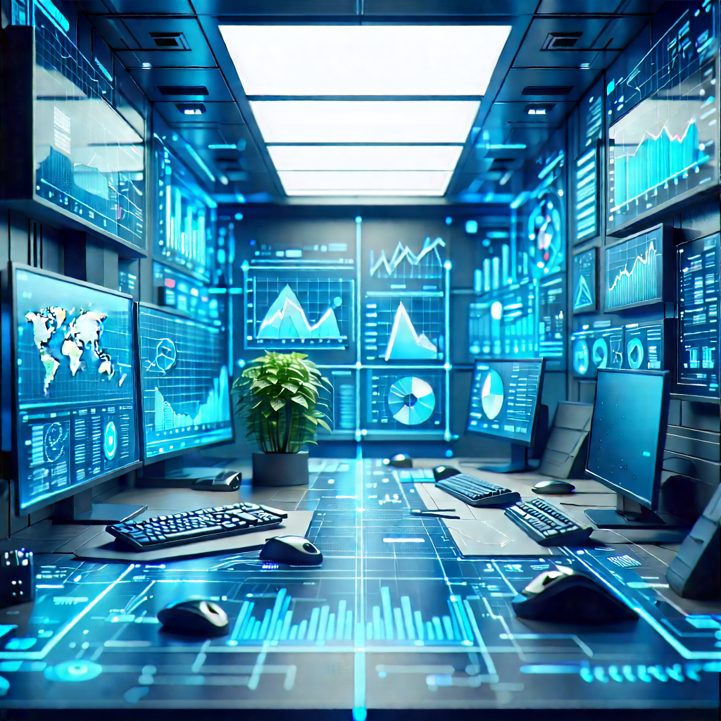 Financial technology in tech office
