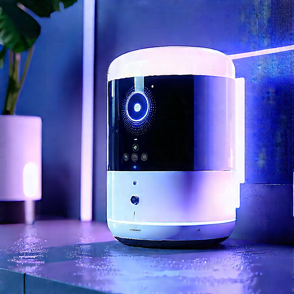 Smart Home (device:1.3) With User Interface With White Blue