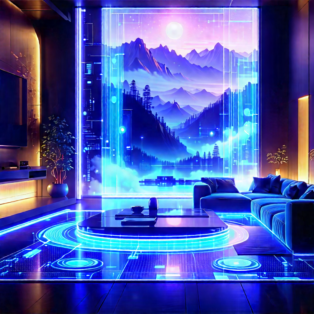 Futuristic Smart Home With Image, There