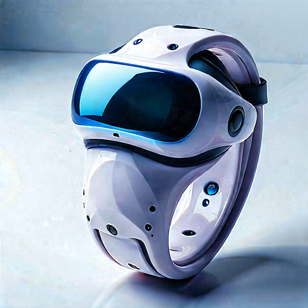 Innovative Wearable (device:1.16) Design With White Blue