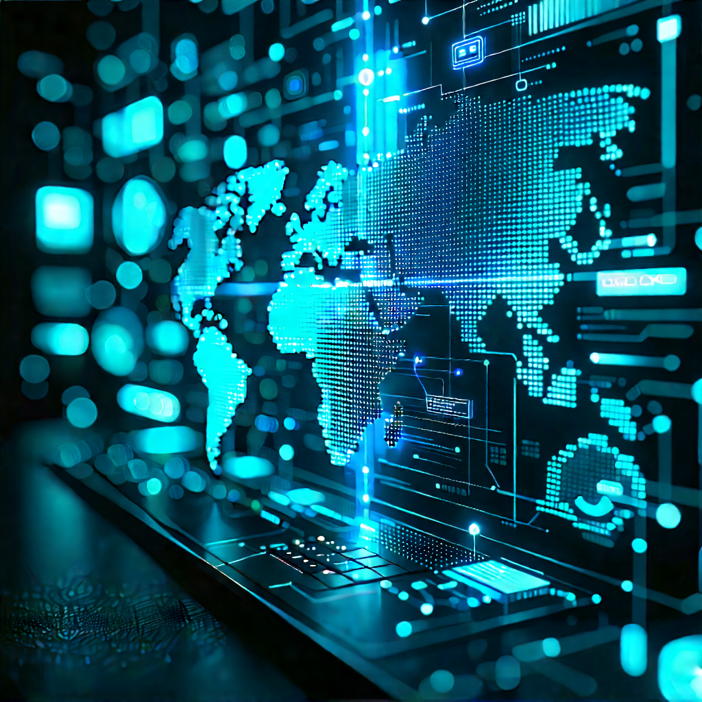 Financial technology in tech office