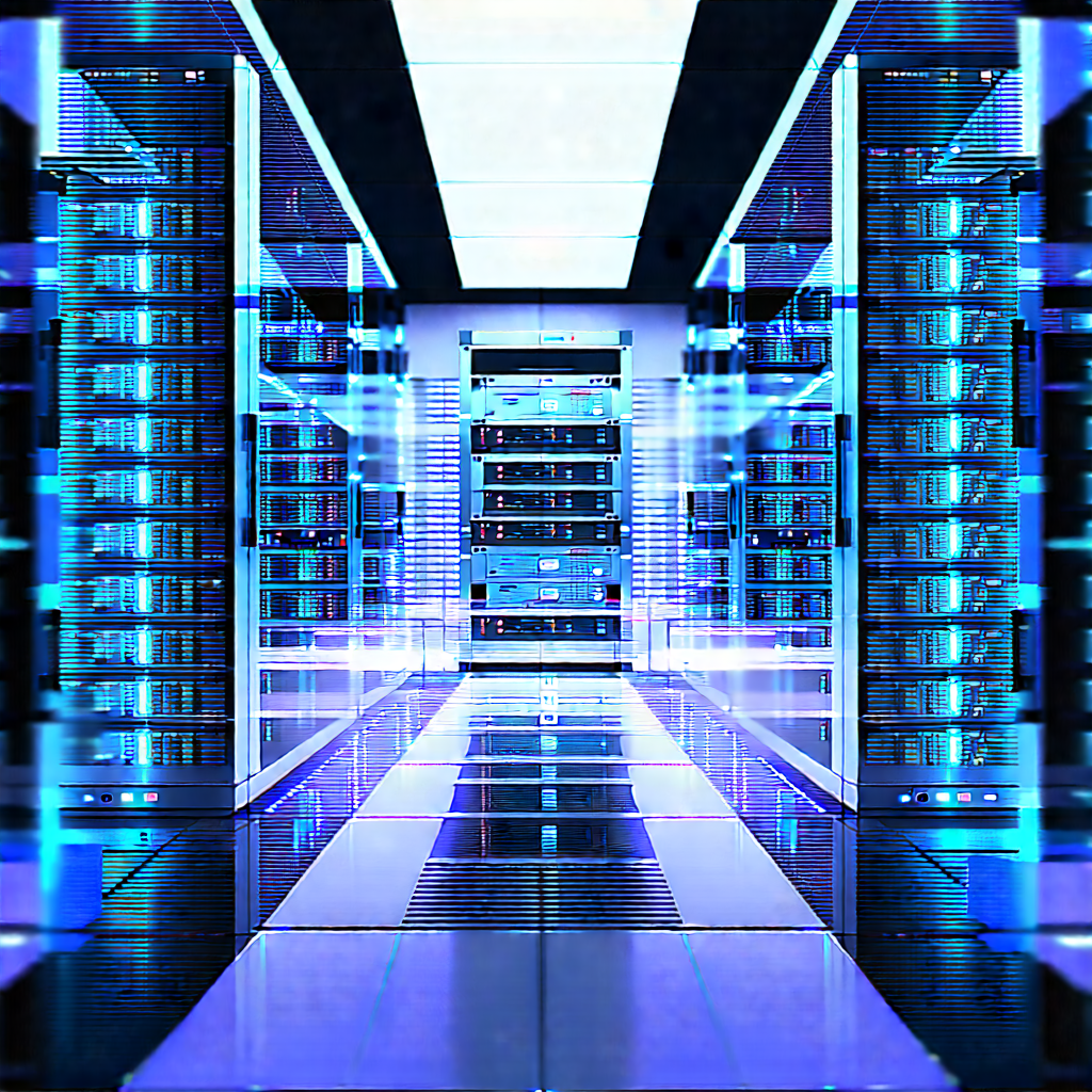 Futuristic server room