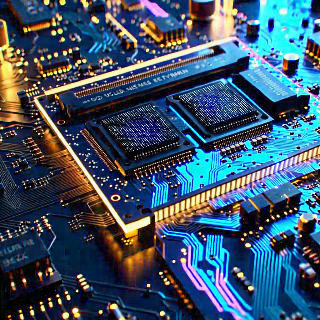 Close-up of memory module