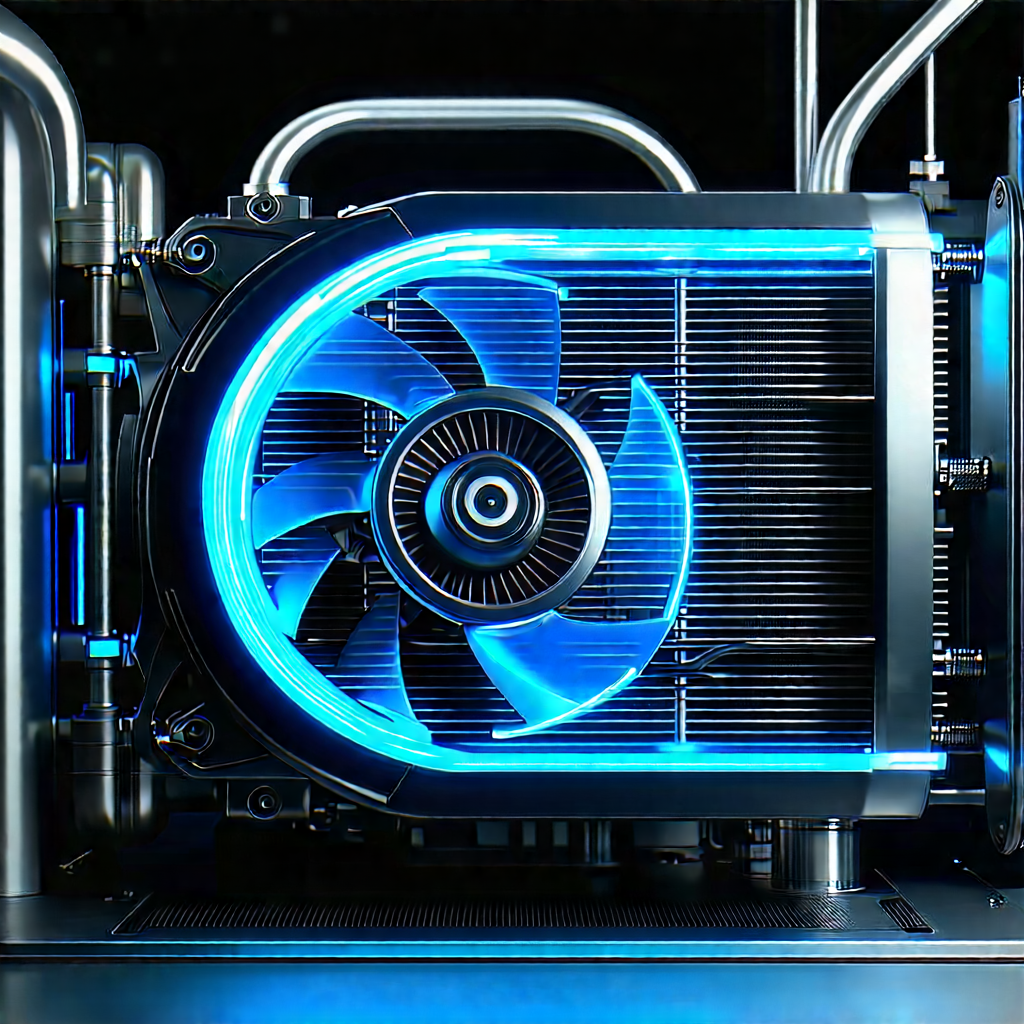 Close-up of cooling system