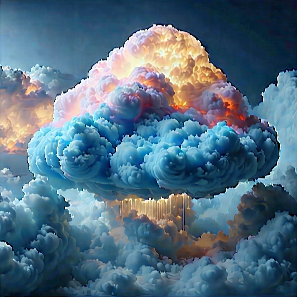 Cloud Computing Visualization With Image, There