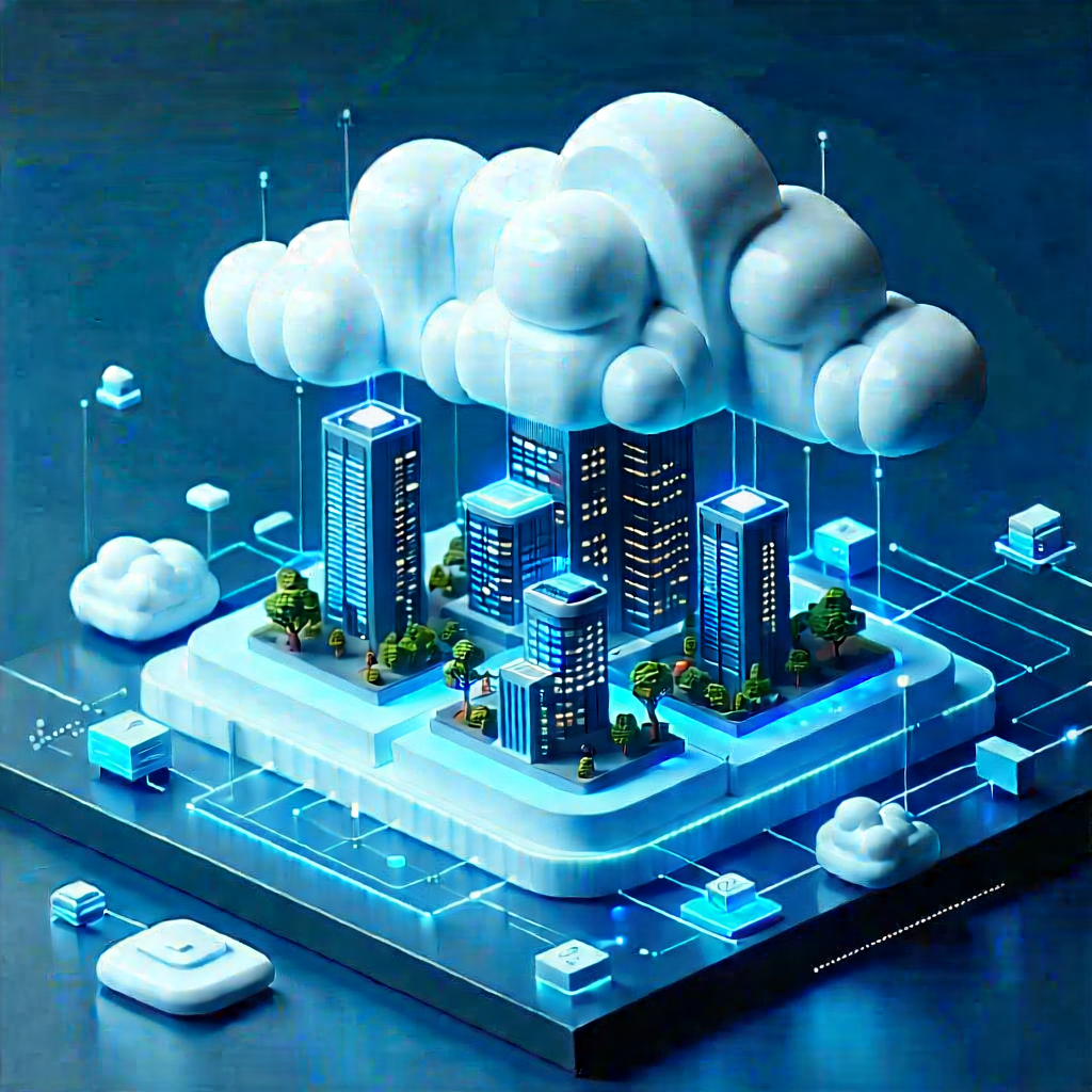 (cloud:1.24) Computing Visualization With Blue White