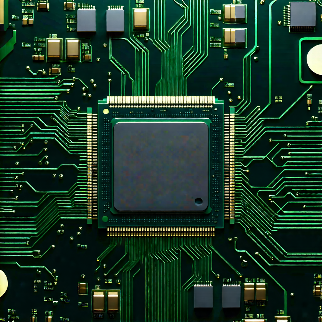 Close-up of microprocessor