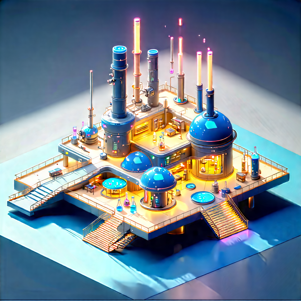 (futuristic:1.33) Research Laboratory With Image, There