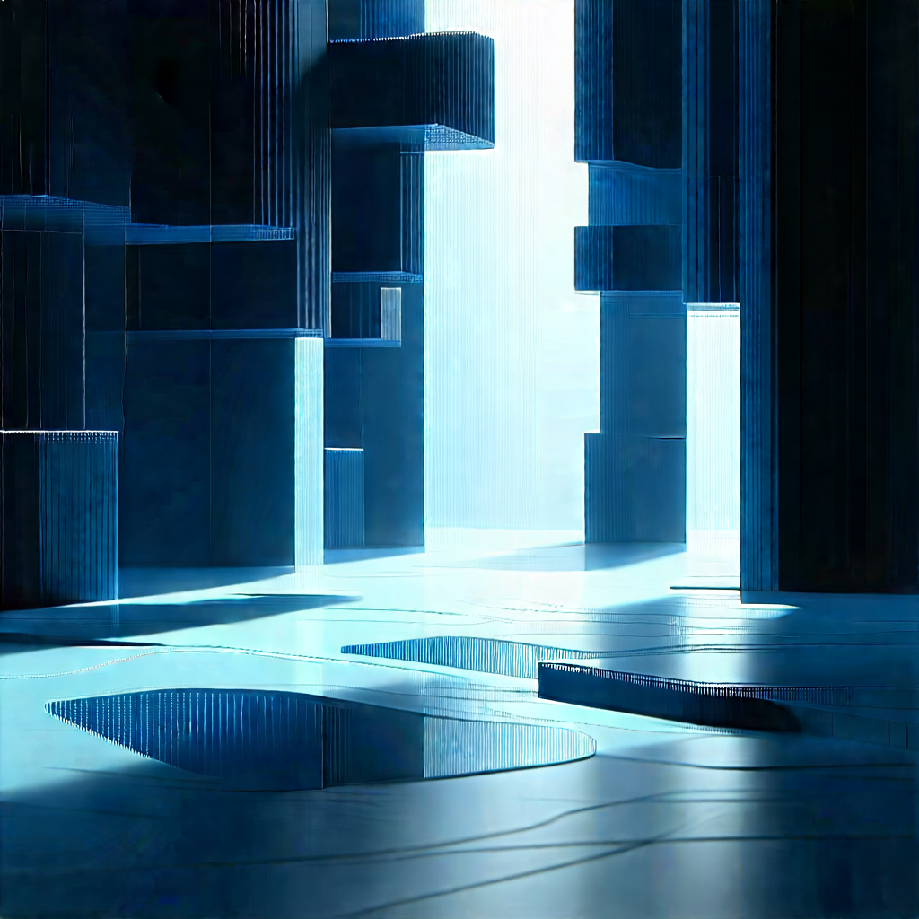 Futuristic digital workspace