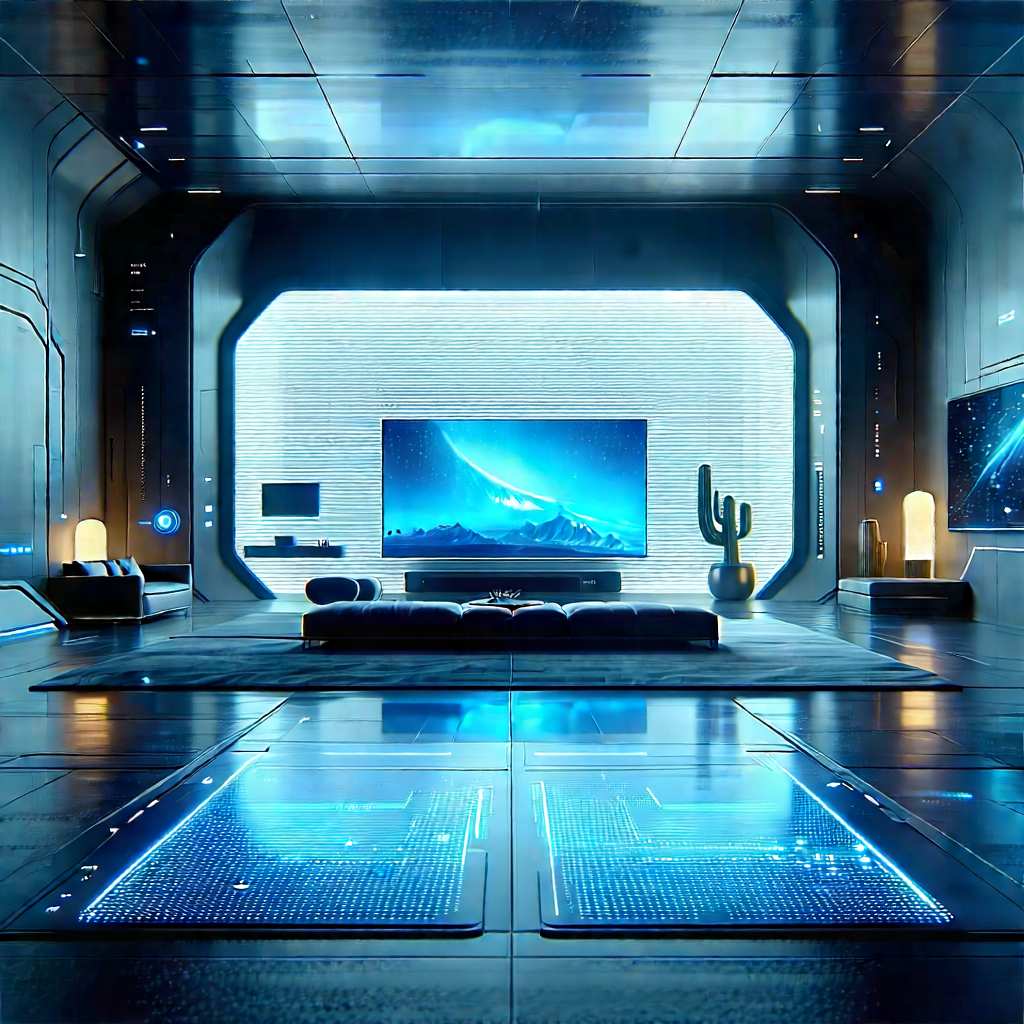 Futuristic Smart Home With Futuristic Living