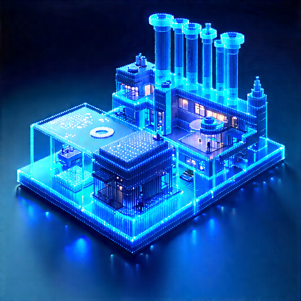 Innovative Medical Technology Design With Blue, Glowing