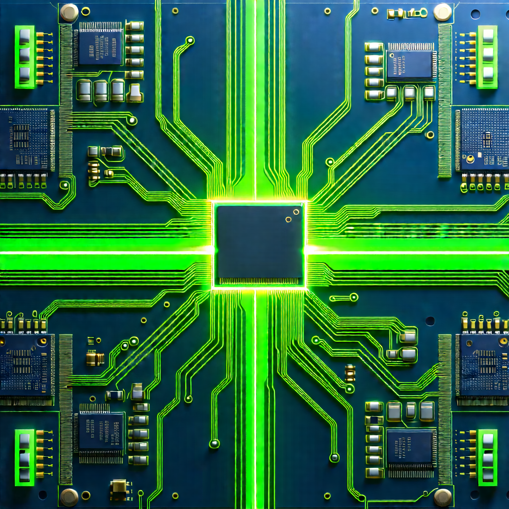 Circuit board with laser scanning