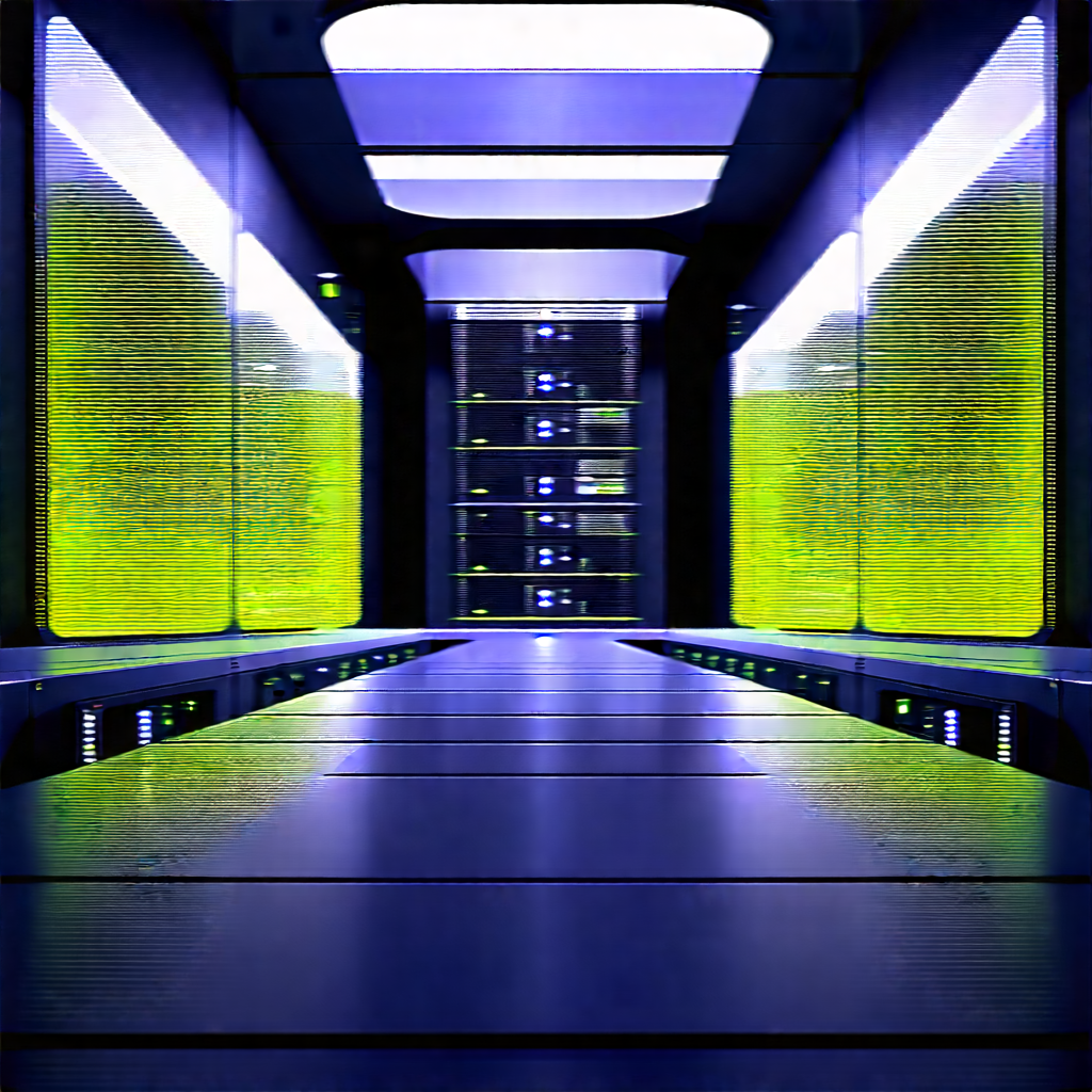 Futuristic server room