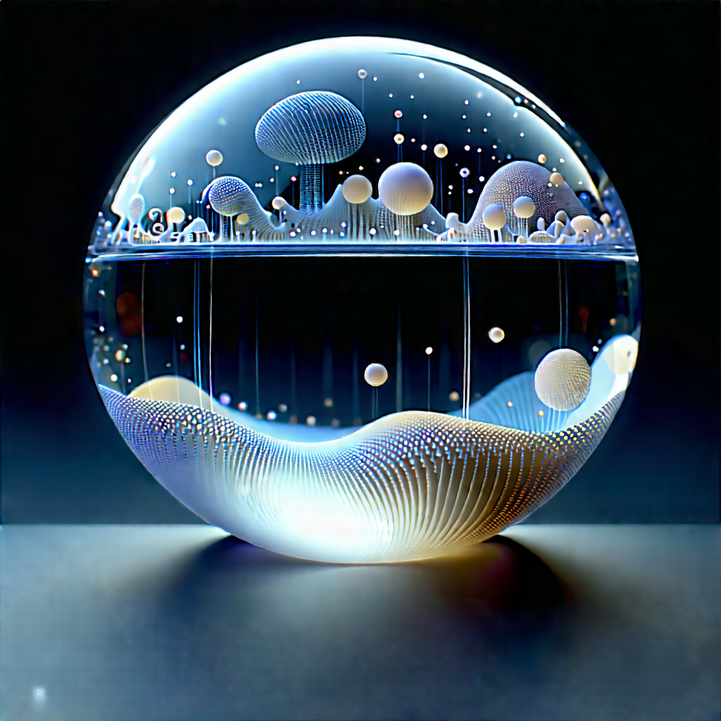 Smartphone With Streaming Content With Large, Round