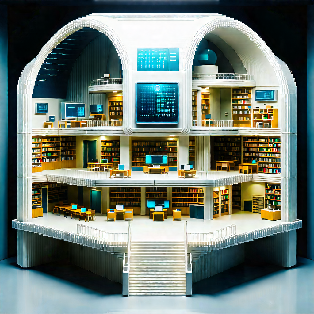 Educational Technology In Research Center With Three-dimensional Model