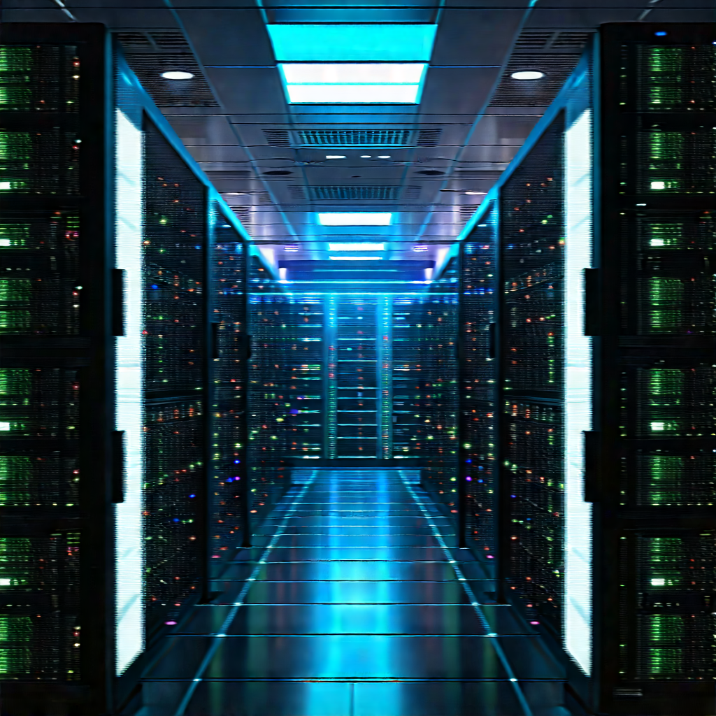 Futuristic server room