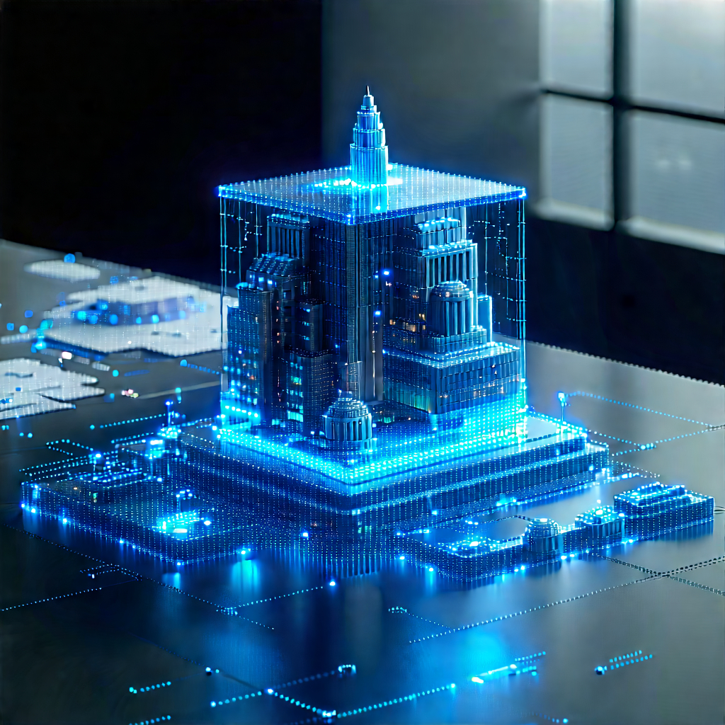 (digital:1.36) Transformation Visualization With Futuristic Cityscape