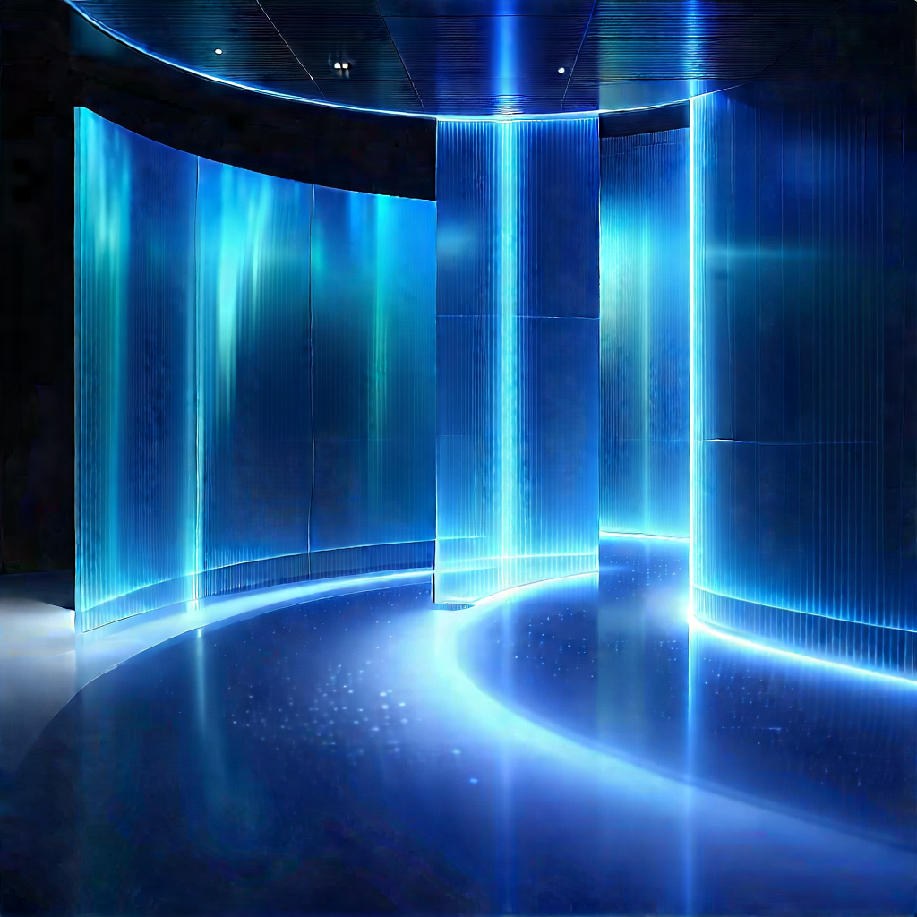 Futuristic Innovation Hub With Large, Open