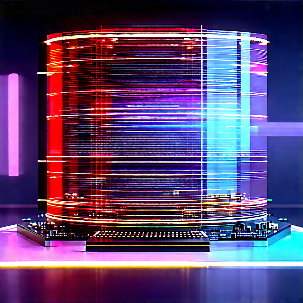 Entertainment Technology In Manufacturing Facility With Large, Colorful,