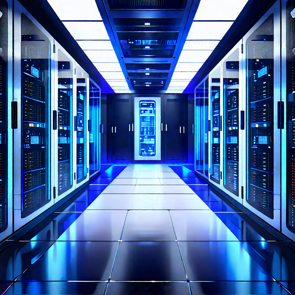 Futuristic server room