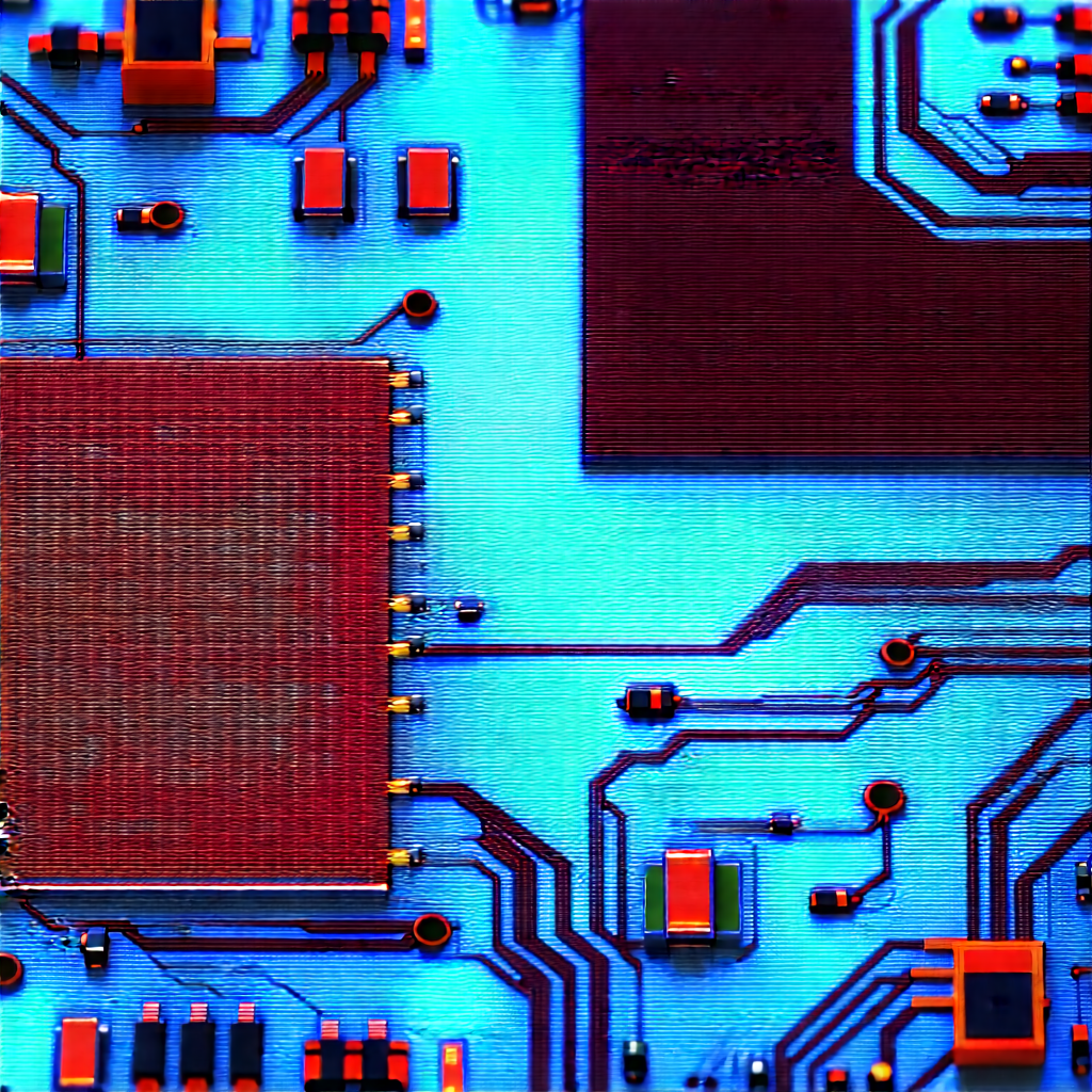 Close-up of electronic circuit