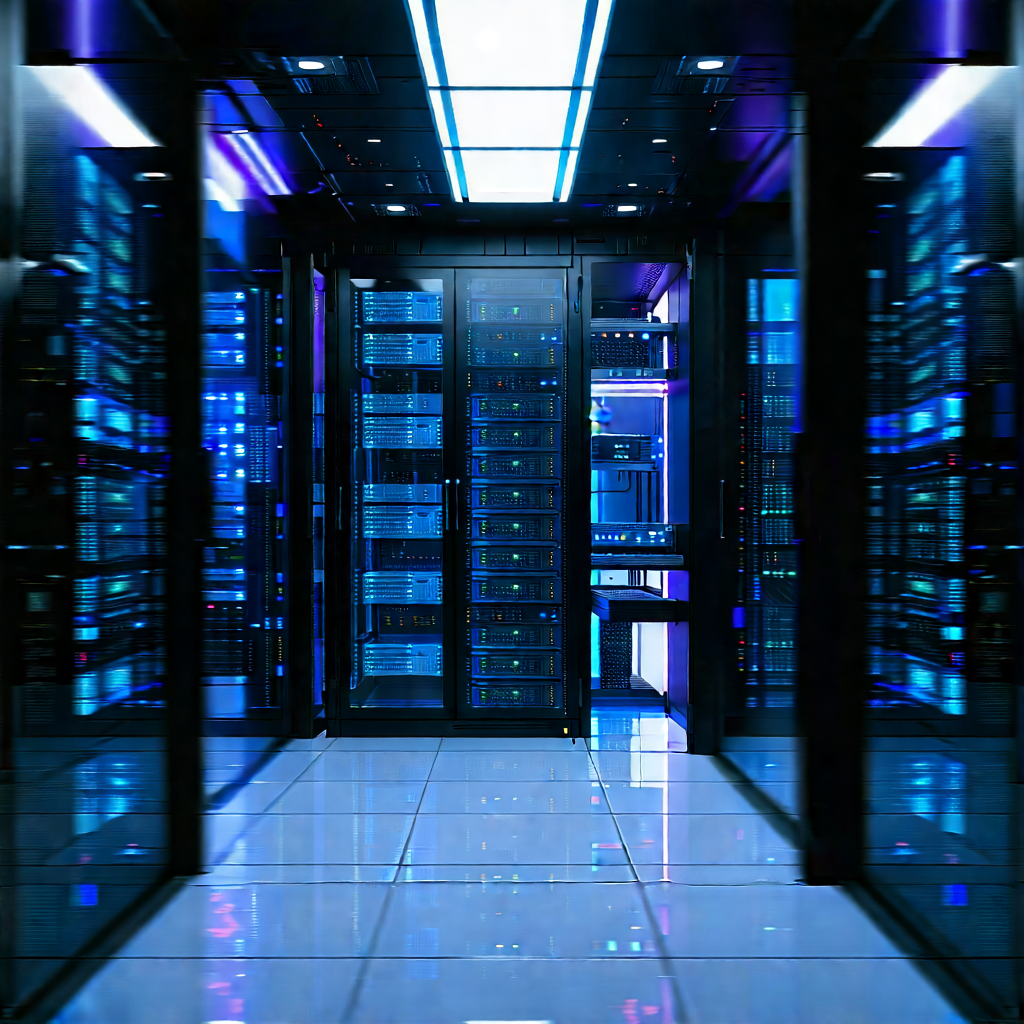 Futuristic server room
