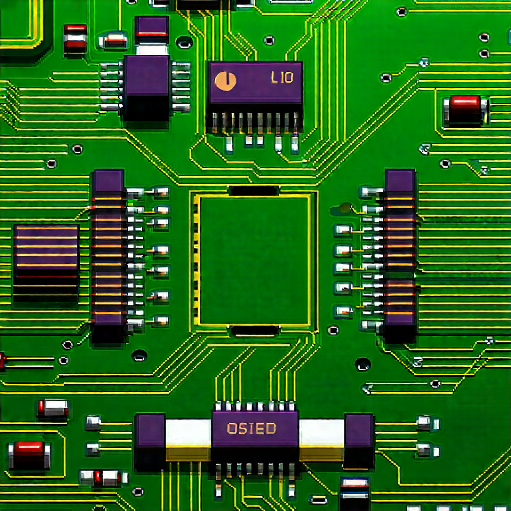 Close-up of electronic circuit