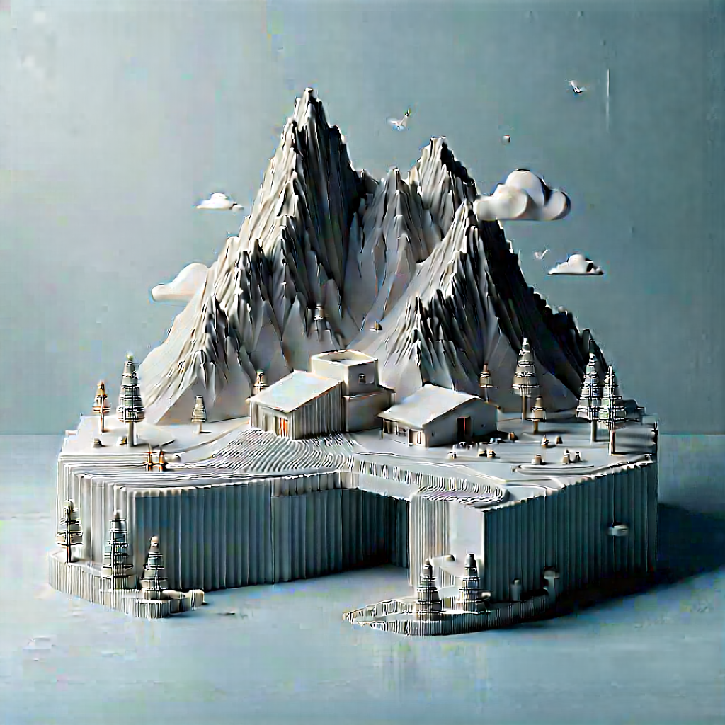 3d Printer With Data Streams With Large, Three-dimensional