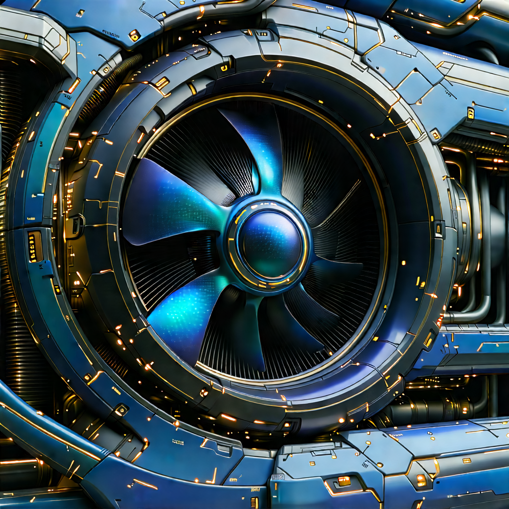 Close-up of cooling system
