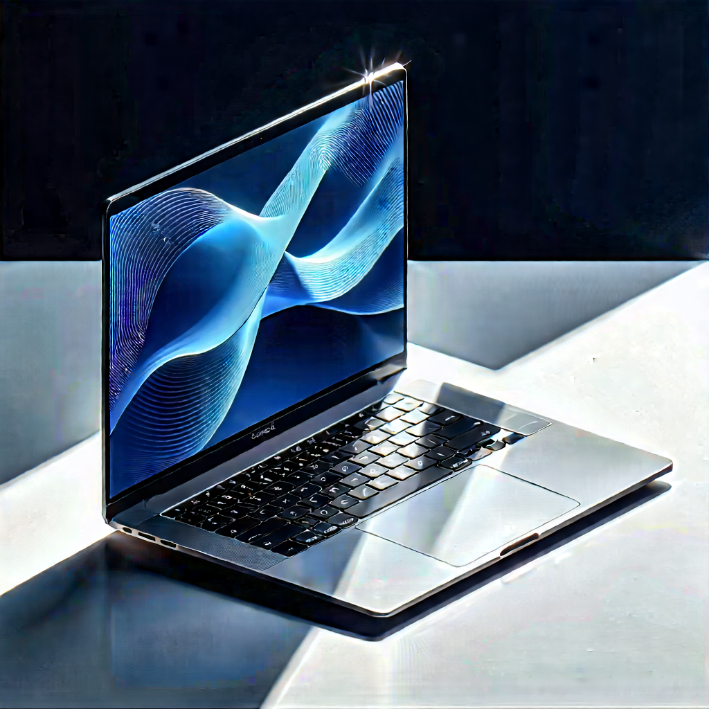Laptop With Streaming Content With Laptop Computer
