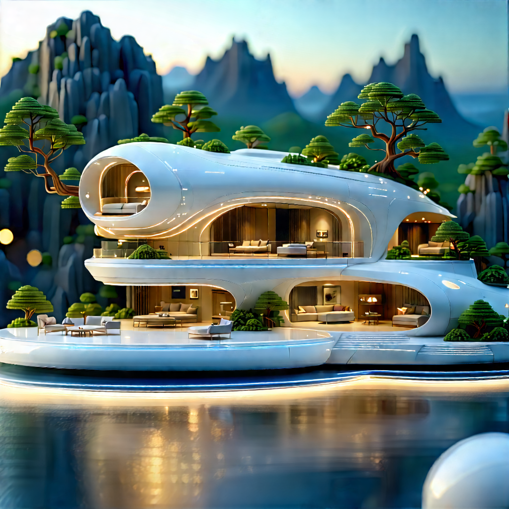 Futuristic Smart Home With Image, There