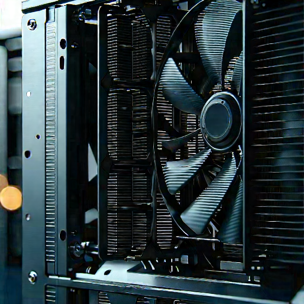 Close-up of cooling system