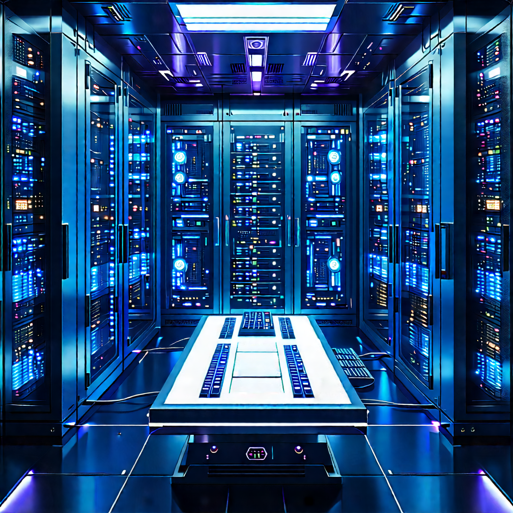 Futuristic server room