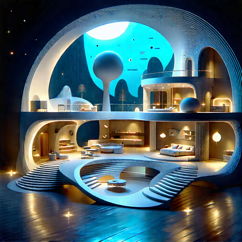 Futuristic Smart Home With Image, There