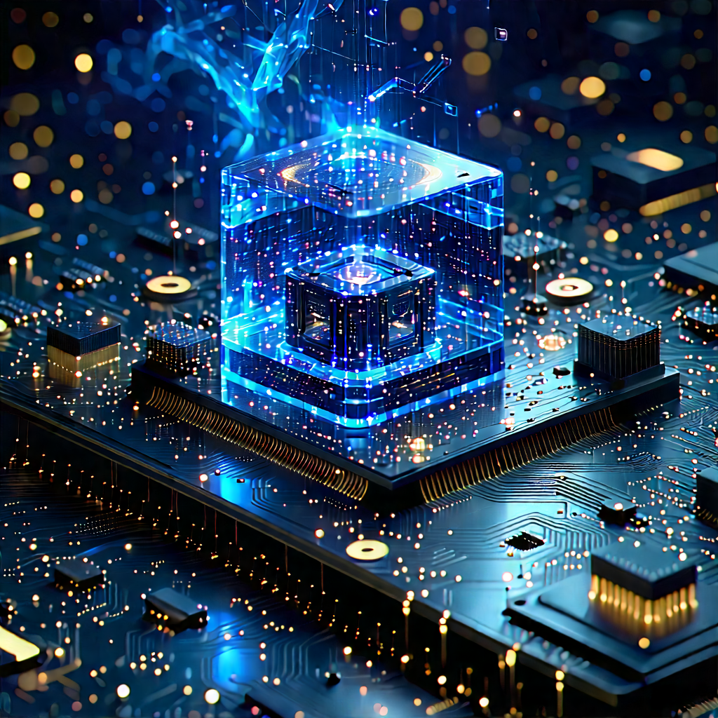 Quantum computer with (digital:1.15) particles