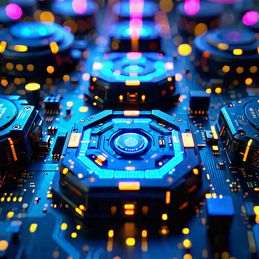 Close-up of sensor array