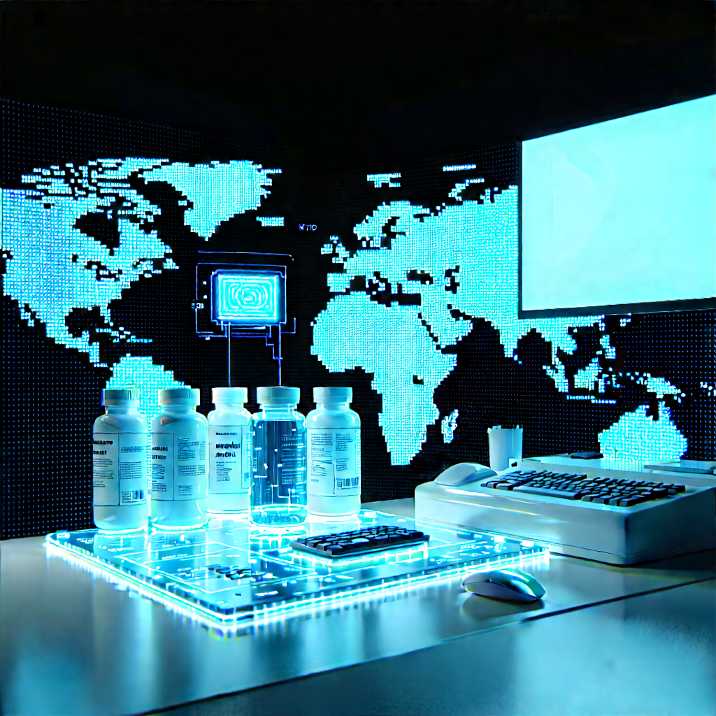 Healthcare Technology In Tech Office With Computer Monitor