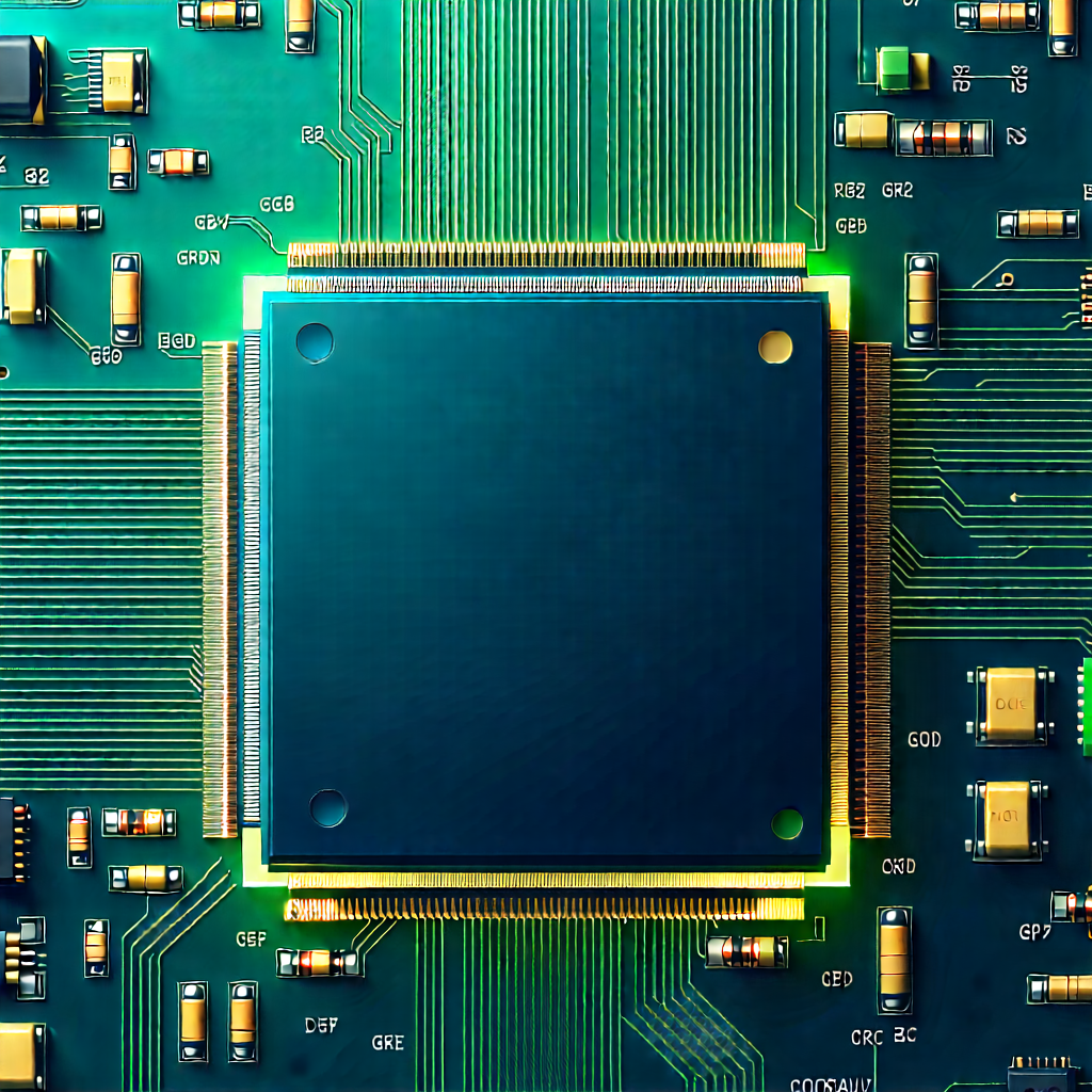 Close-up of electronic circuit