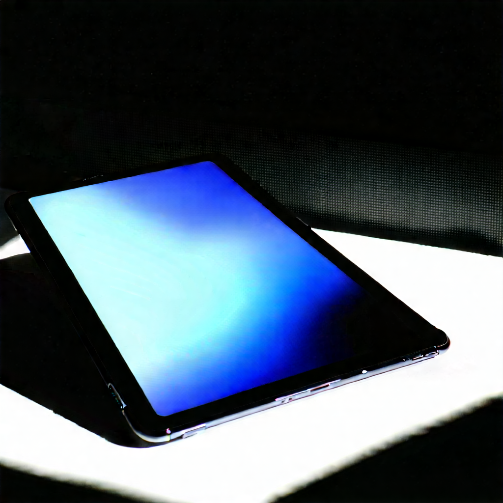 Tablet With Digital Artwork With Tablet Computer