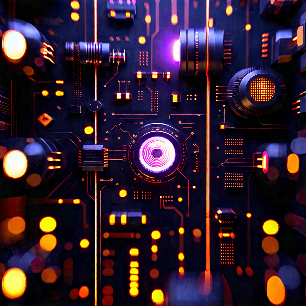 Close-up of sensor array