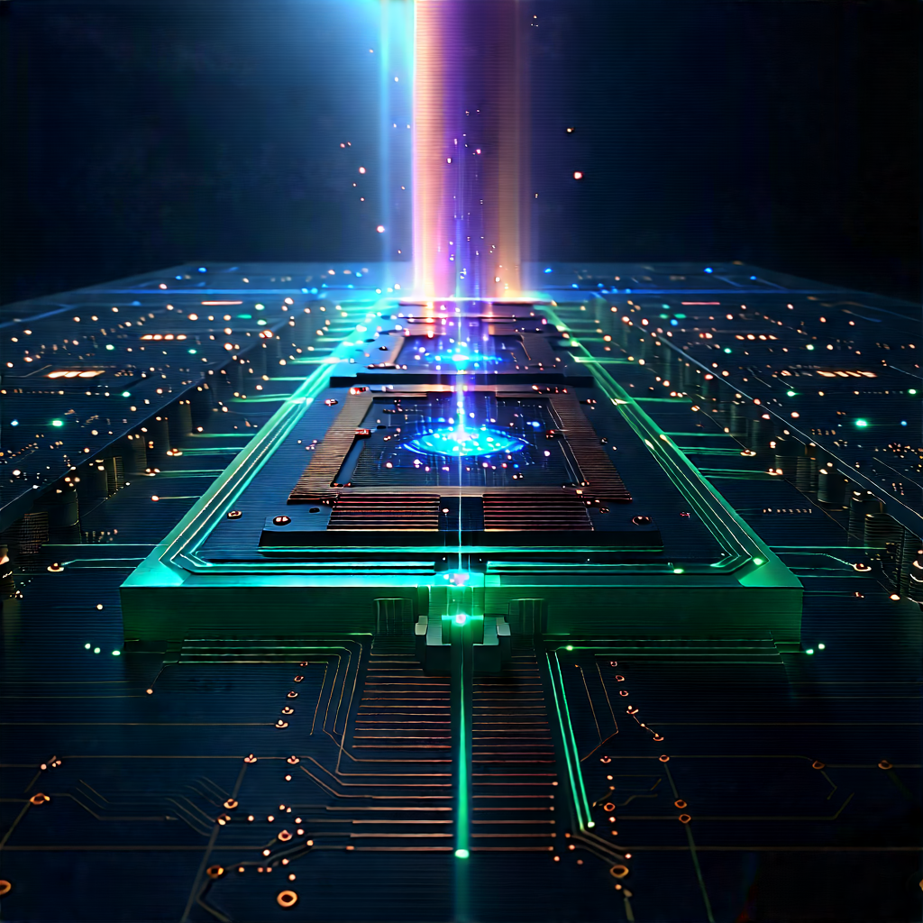 Quantum computer with data streams