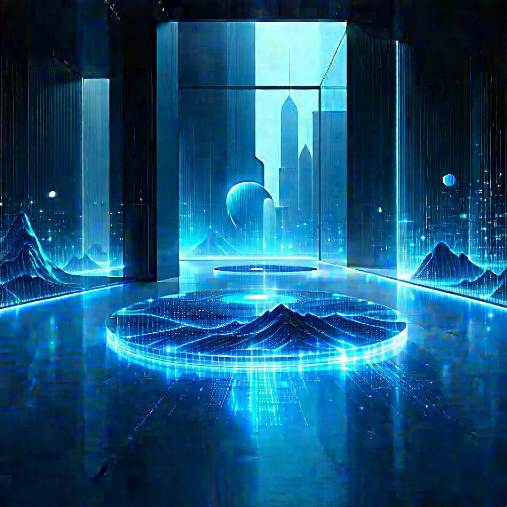 Futuristic Innovation Hub With Image, There